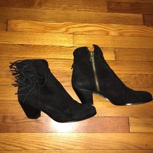 Sam Edelman Black Velvet Booties price =negotiable